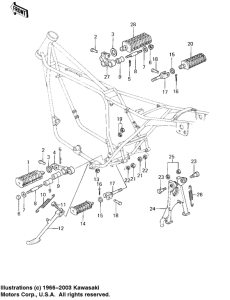 KZ1000 Footrests / stands