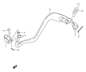 TS125 Передний суппорт