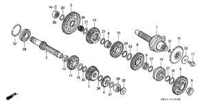 CB250 Трансмиссия