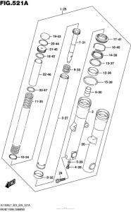 VL1500T Front Fork Damper (Vl1500Bl7 E03)
