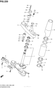 VL1500B Steering Stem (Vl1500Bl4 E28)