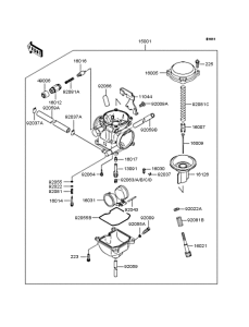 KL250 Карбюратор