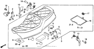 CM450 Сиденье