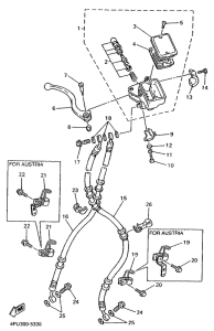 XJR1200 Главный тормозной цилиндр