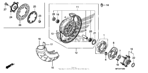 VT750C2B Переднее колесо