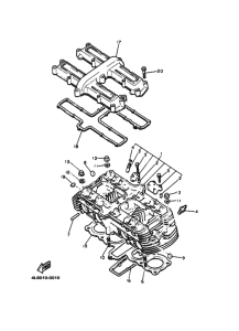XJ650S Головка цилиндра