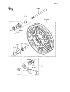 ZG1200 Переднее колесо