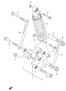 RF600 Втулки заднего рычага