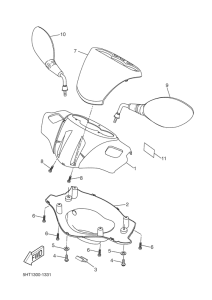 XQ125 Обтекатель 1
