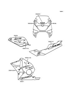 ZX250 Наклейки