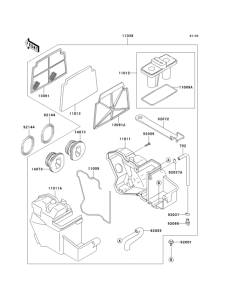 EX250 Воздушный фильтр