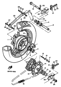 FJ1100 Переднее колесо