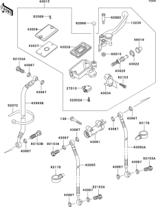ZX600 Главный тормозной цилиндр