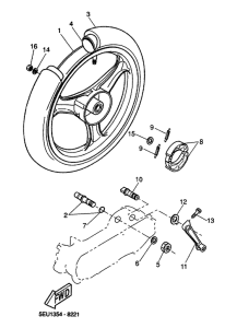 YH50 Переднее колесо