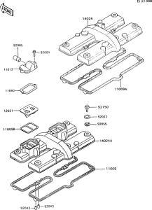 ZX600 Крышка головки цилиндров