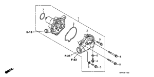 XL700V (ABS) Водяная помпа