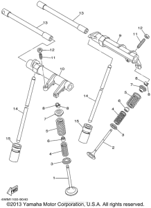 XV1600ANC Клапана