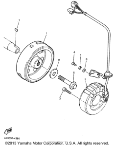 YZF600RG Генератор