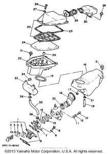 YSR50W Воздушный фильтр