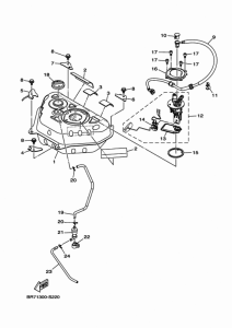 MWS125-C Топливный бак