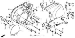 VT1100C2 Vt1100c2left crankcase cover 95-97
