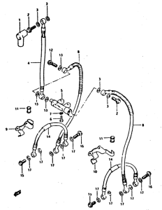 XN85 Front grake hose