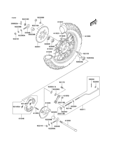 KDX50 Задняя втулка