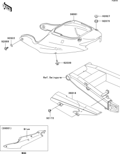 ZX600 Боковые обтекатели