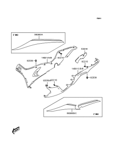 SC250 Боковые обтекатели