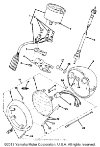 GT80C Head lamp - speedometer