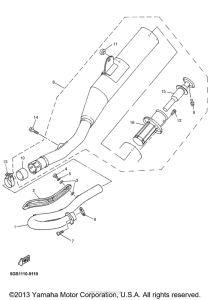 WR400FL Выхлопная система