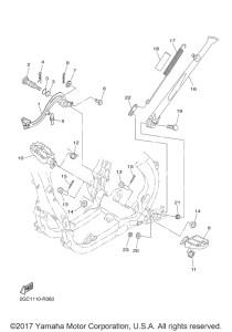 WR450F Подножки