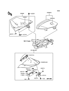 ZX1000 Сиденье