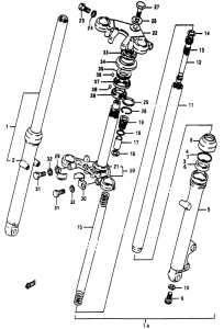 RG50 Вилка передней оси