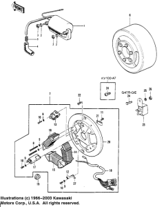 KV100 Ignition / generator 1 / 2