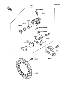 KMX200 Задний суппорт