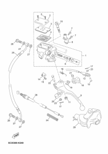 YN50FU Передний тормозной цилиндр