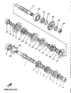 TDR125 Трансмиссия