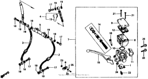 CB750 Front brake master cylinder 81-82