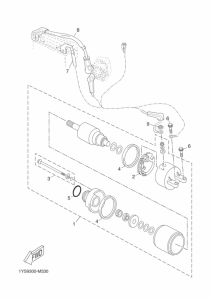 YP250R Стартер