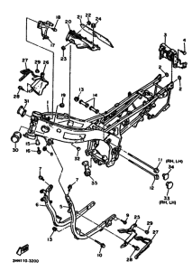 FZR600 FZR600F Frame comp