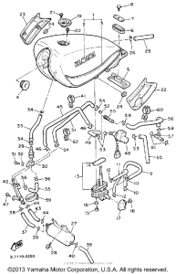 YX600WC Топливный бак