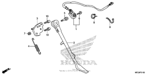 VT750C2B Подножка