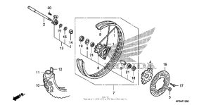  Front wheel (crf230l)