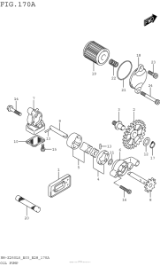 RM-Z250 Масляный насос