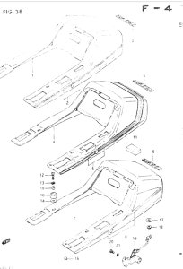 GSX400 Обтекатель сидения