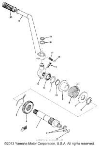 TX750 Кик стартер