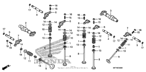 VT1300CT Распределительный вал и клапана