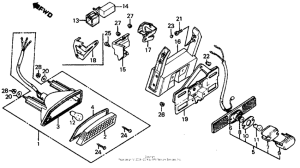 VF700C Taillight 85-86