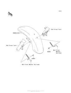 VN1700 Крыло переднее